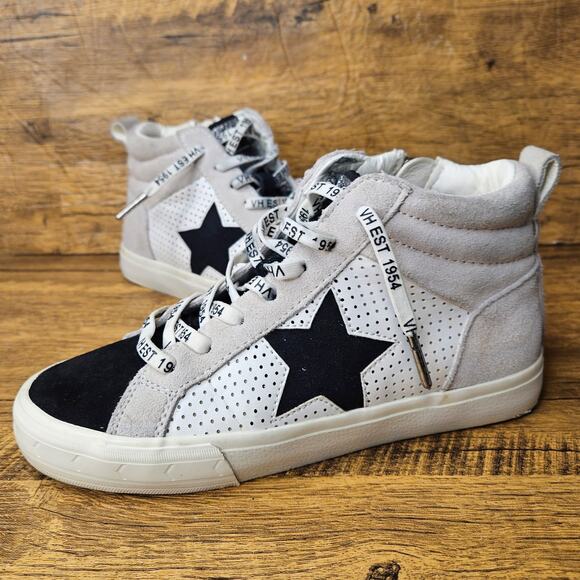 Vintage Havana black white slip on high top sneaker size 5.5 - Picture 8 of 9